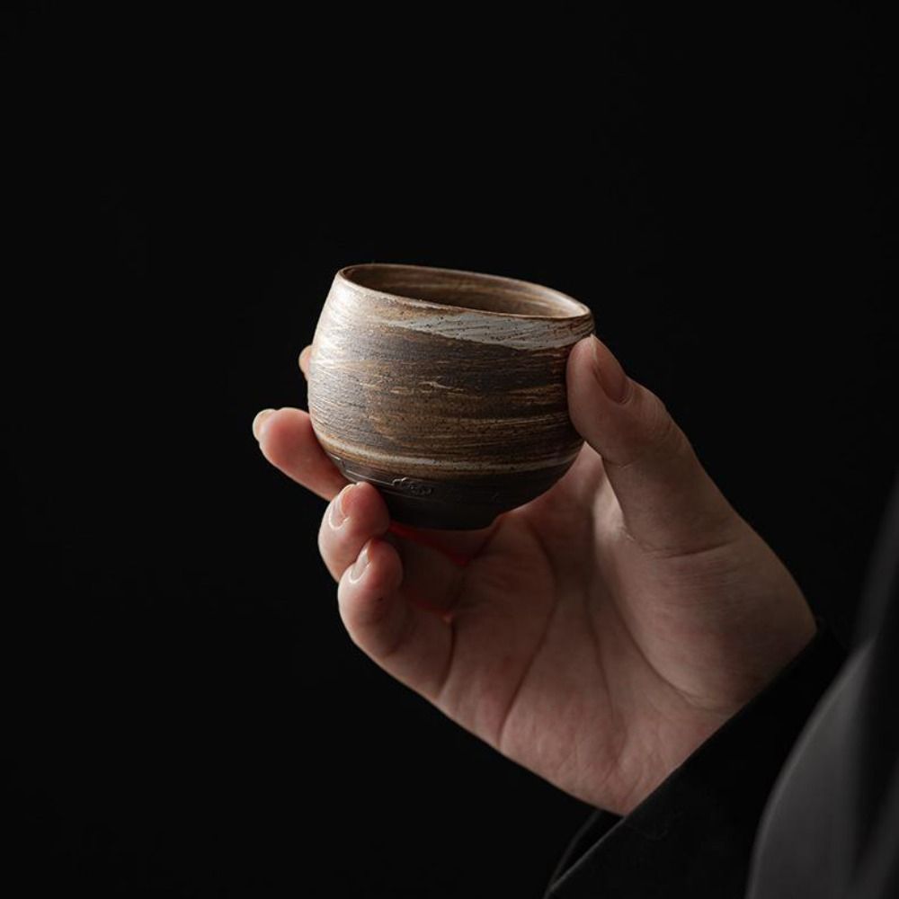 Kung Fu Tea Set Japanese Stone - Handmade Ceramic Mug 评论和价格