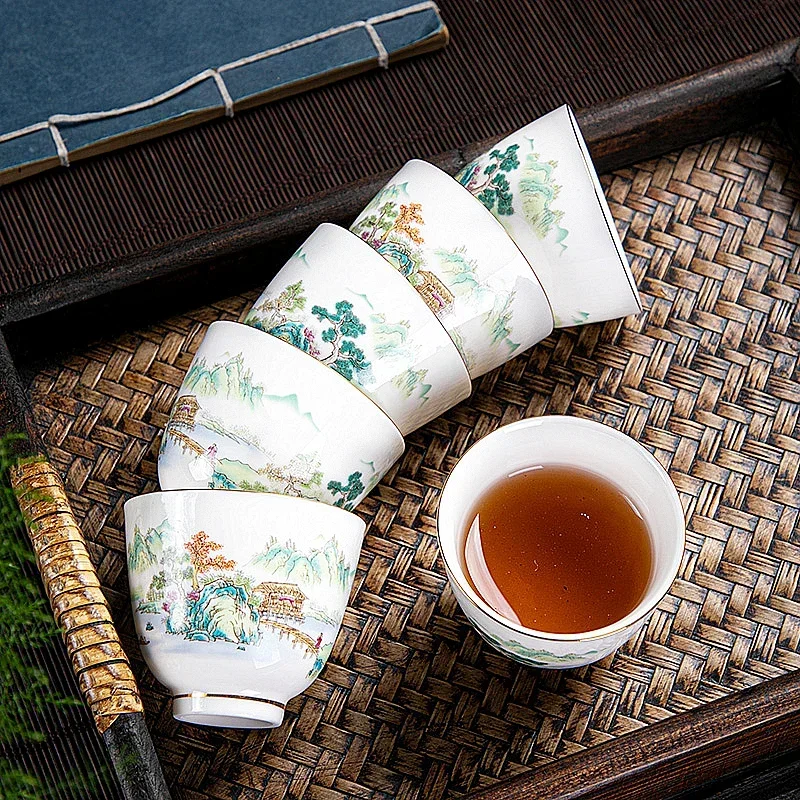 1pc Chinese Ceramic Teacup Han - Handmade Ceramic Mug 评论和价格