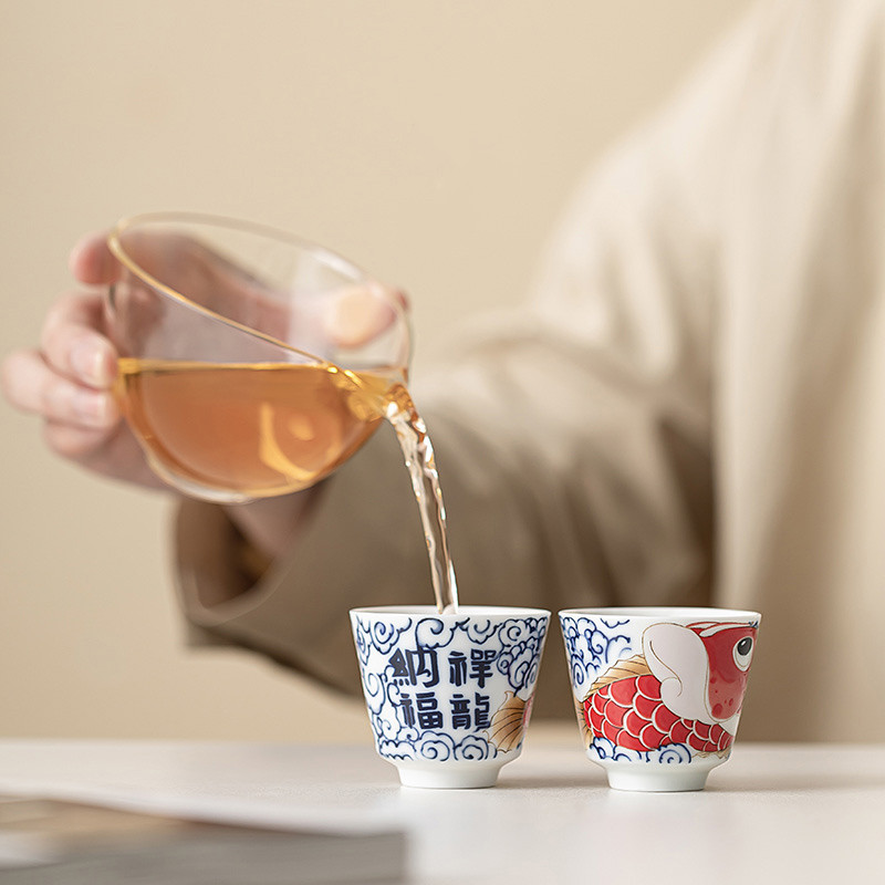 1 Pc Chinese Vintage Porcelain - Handmade Ceramic Mug 评论和价格