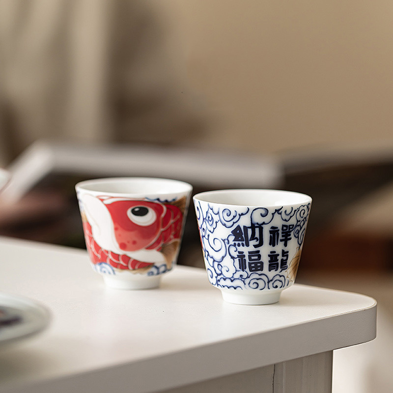 1 Pc Chinese Vintage Porcelain - Handmade Ceramic Mug 评论和价格